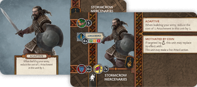 A Song of Fire & Ice: Tabletop Miniatures Game – Neutral Stormcrow Mercenaries carte