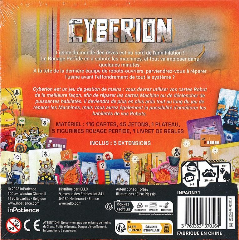 Cyberion dos de la boîte