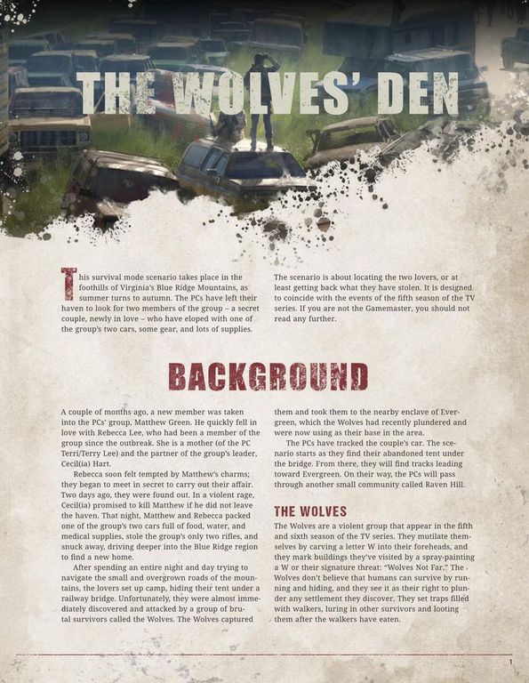 The Walking Dead Universe Roleplaying Starter Set manual