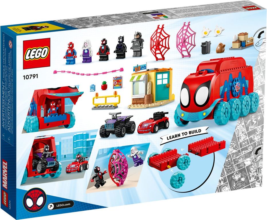 LEGO® Marvel Het mobiele hoofdkwartier van Team Spidey achterkant van de doos
