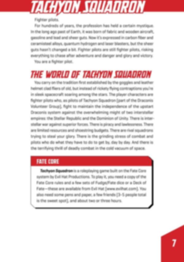 Tachyon Squadron manuale