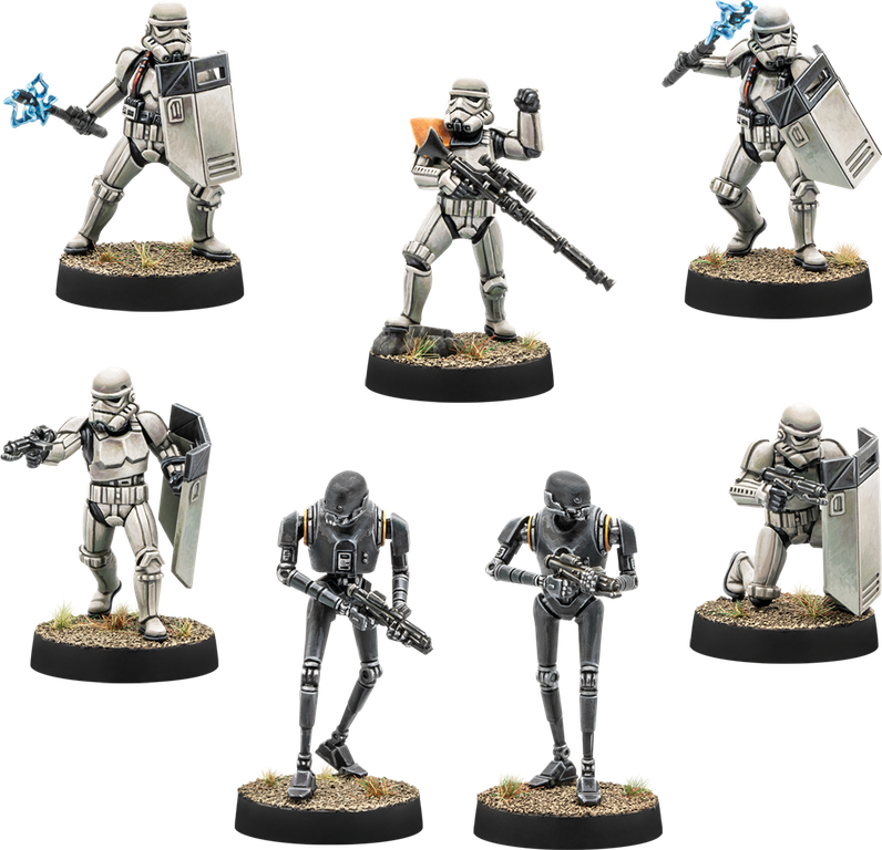 Star Wars: Legion – Imperial Riot Control Squad Unit Expansion miniatures