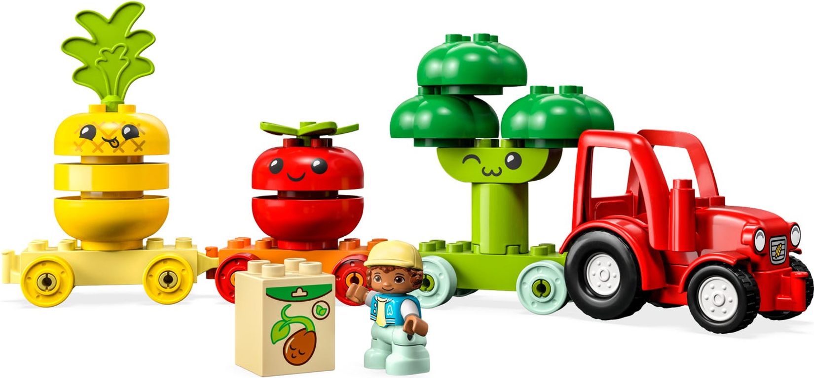 LEGO® DUPLO® Fruit and Vegetable Tractor components