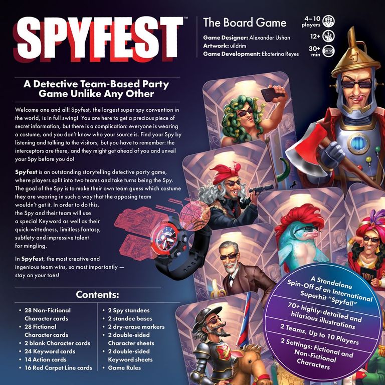 Spyfest dos de la boîte