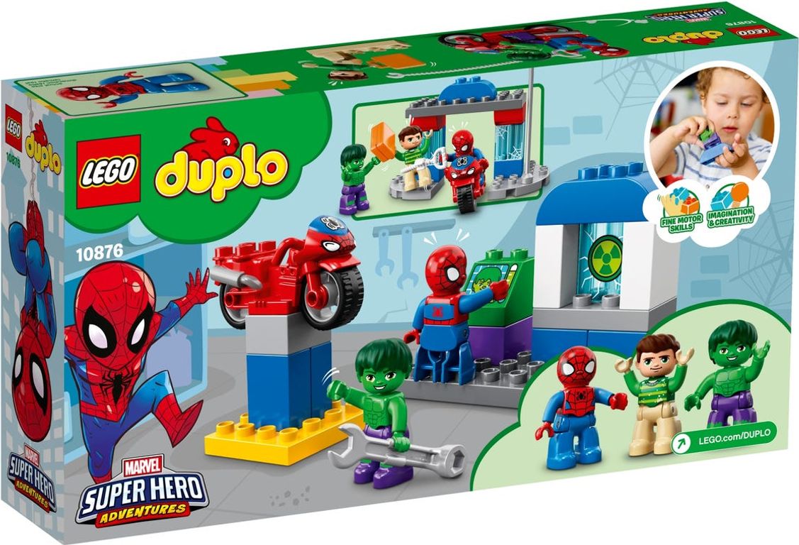 LEGO® DUPLO® Spider-Man & Hulk Adventures parte posterior de la caja