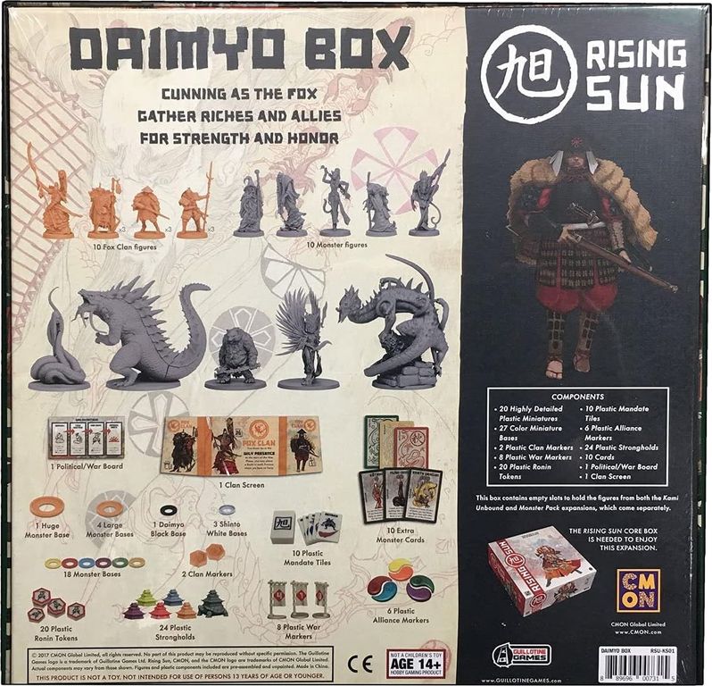 Rising Sun: Daimyo Box torna a scatola