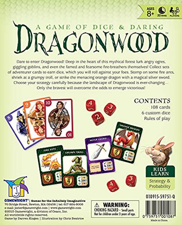 Dragonwood back of the box