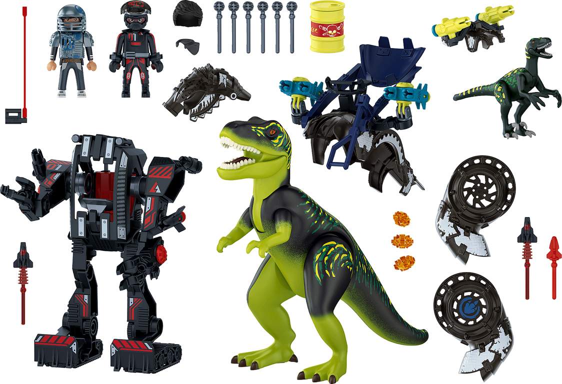 Playmobil® Dino Rise T-Rex: Battle of the Giants components