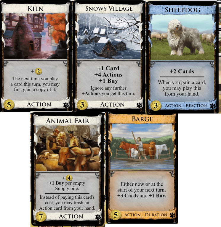 Dominion: Menagerie cards