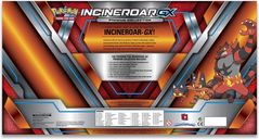 Pokémon TCG: Incineroar-GX Premium Collection achterkant van de doos