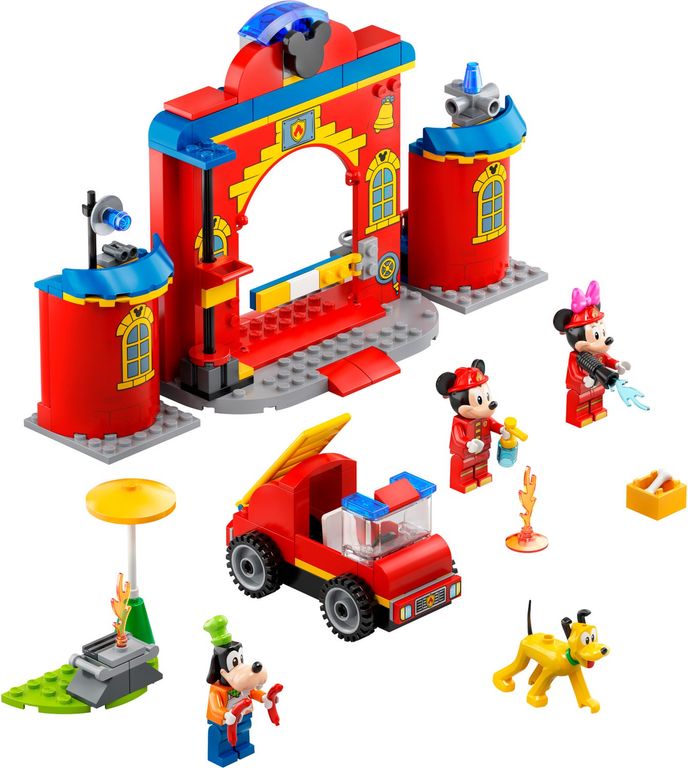 LEGO® Disney Mickys Feuerwehrstation und Feuerwehrauto komponenten