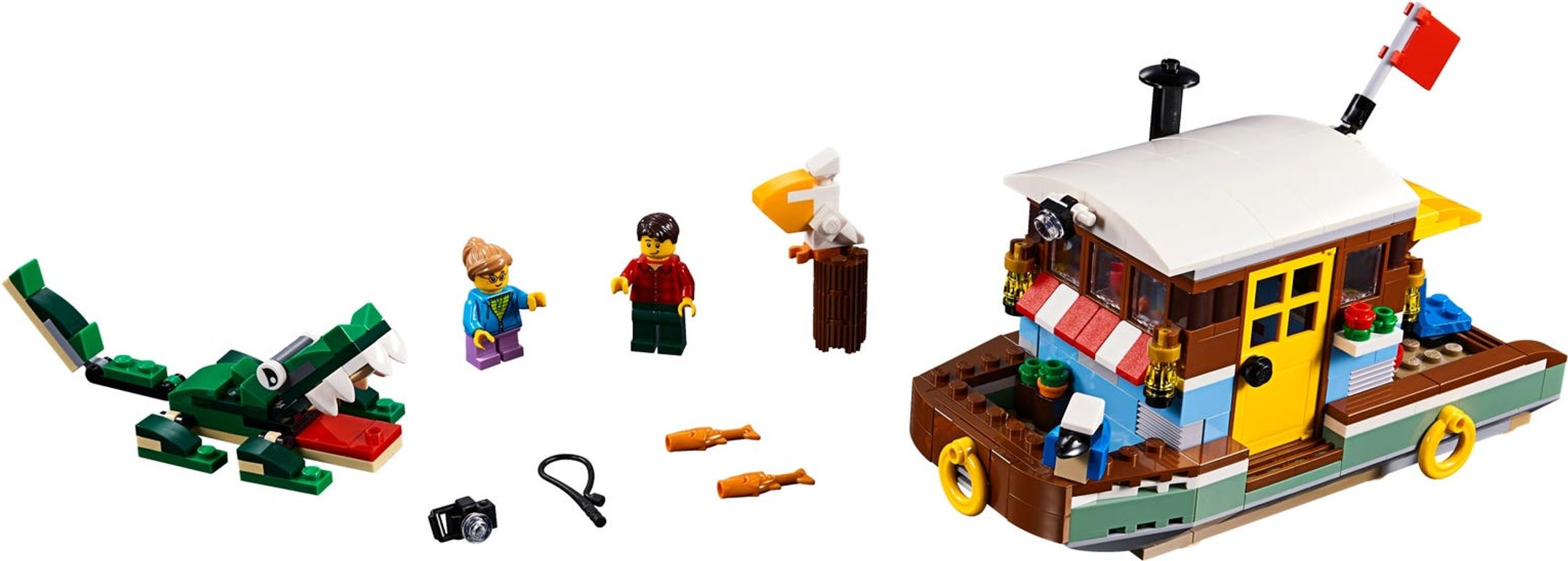 LEGO® Creator Woonboot aan de rivier componenten