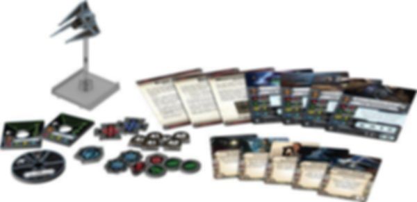 Star Wars: X-Wing Miniatures Game - TIE Phantom Expansion Pack components