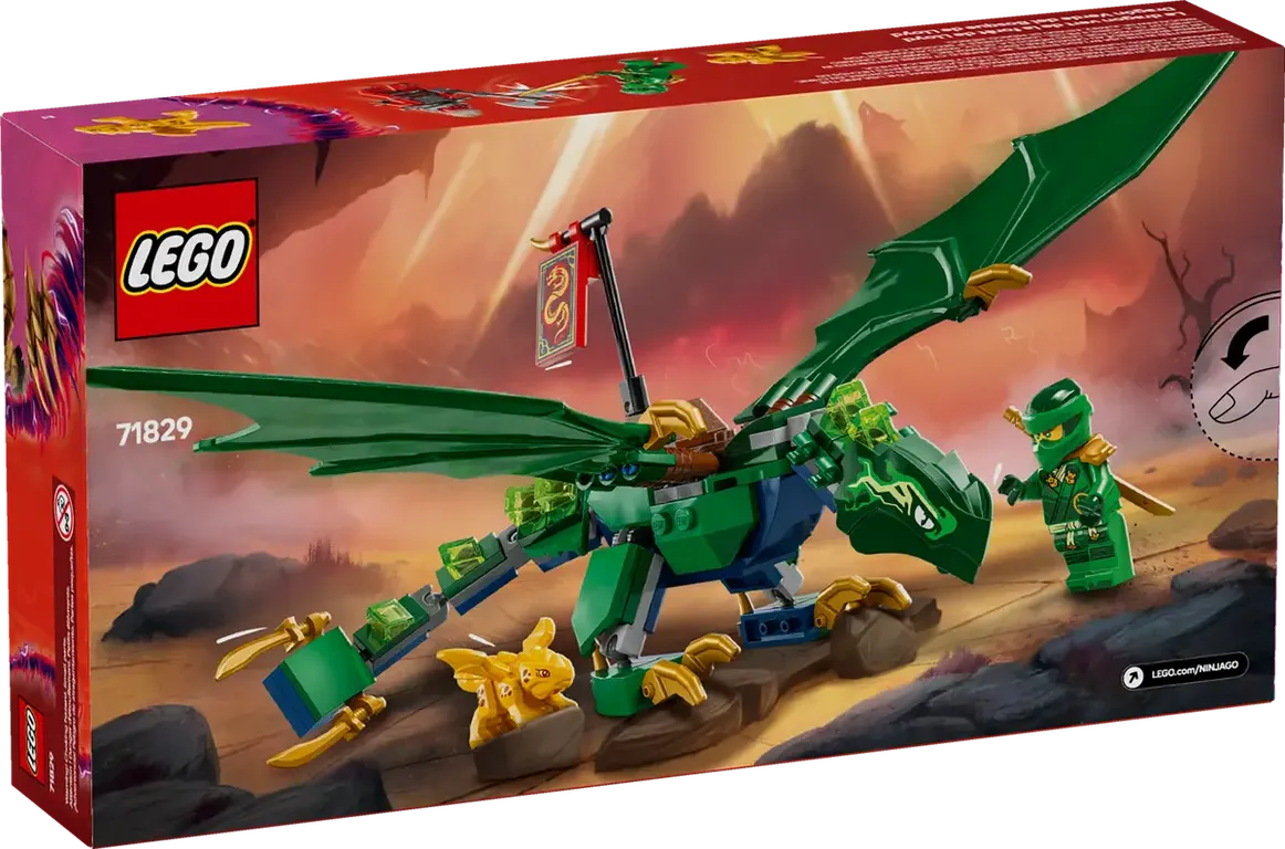 LEGO® Ninjago Lloyd's Green Forest Dragon back of the box