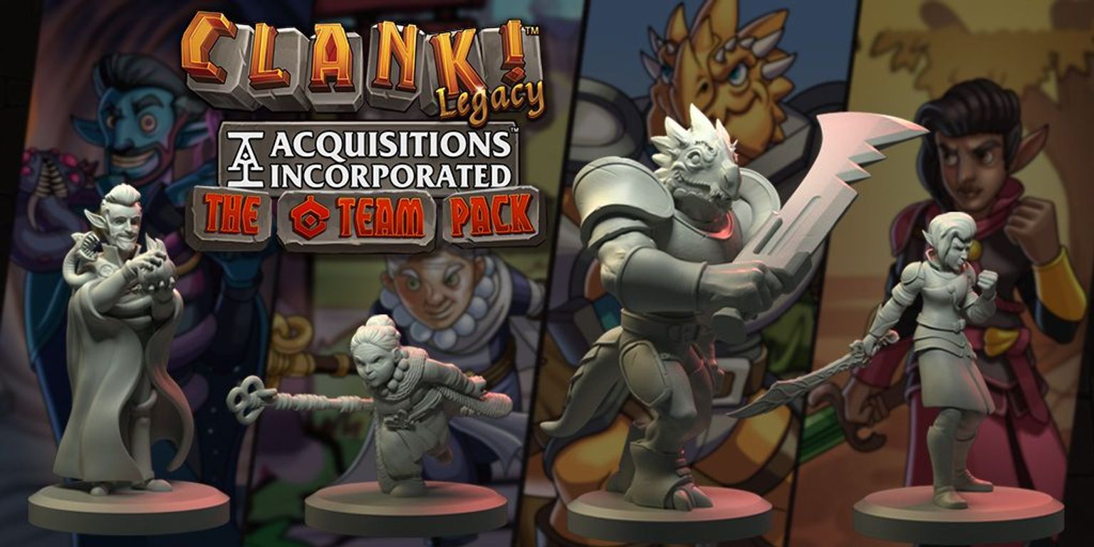 Clank! Legacy: Acquisitions Incorporated – The "C" Team Pack miniatures