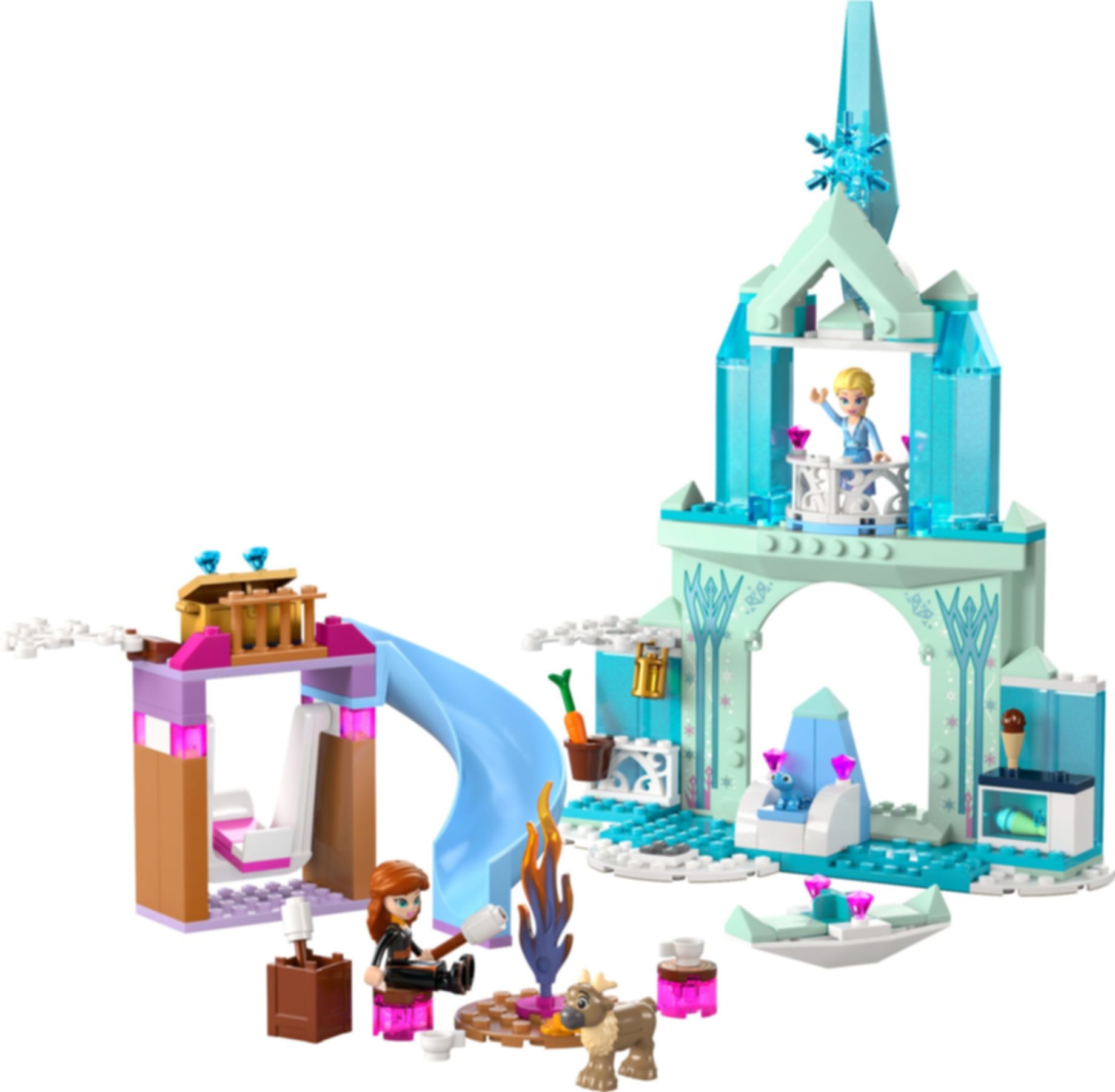 LEGO® Disney Elsa's Frozen Castle components