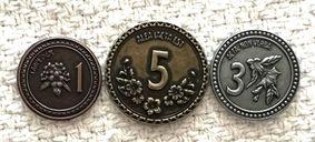 Botany: Metal Coins monete