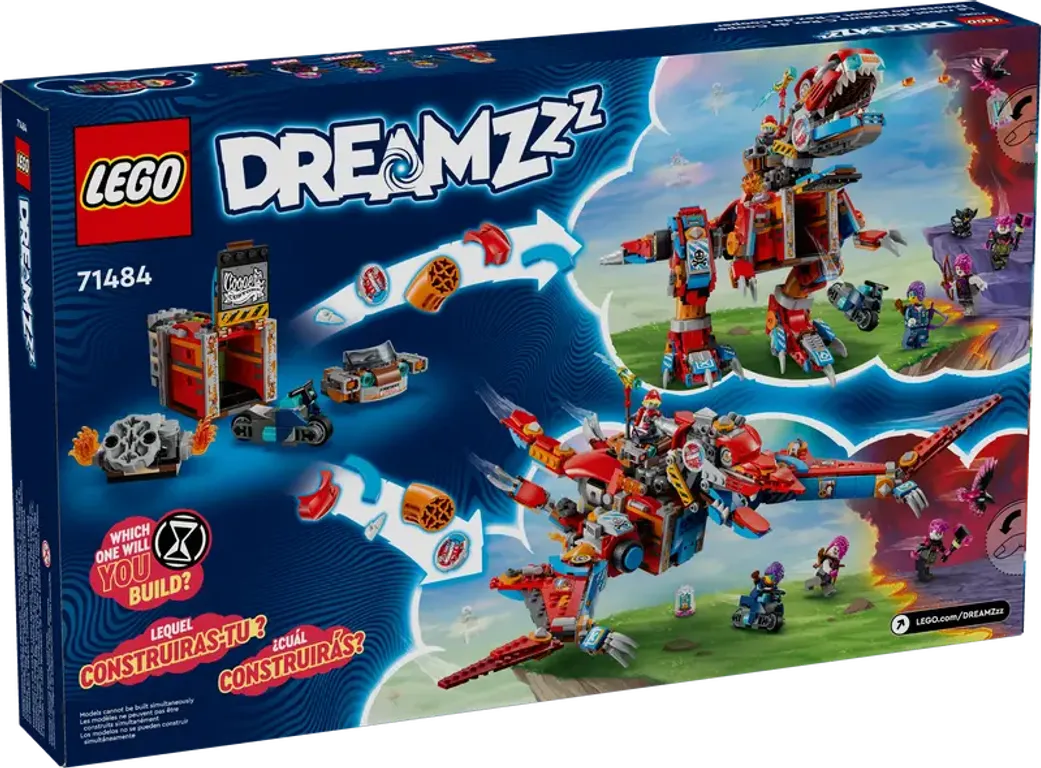 LEGO® DREAMZzz™ Coopers Dino-Mech C-Rex rückseite der box