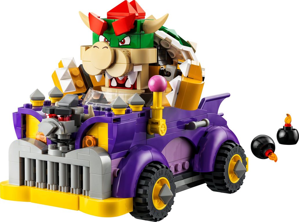 LEGO® Super Mario™ Bowser's Muscle Car Expansion Set components