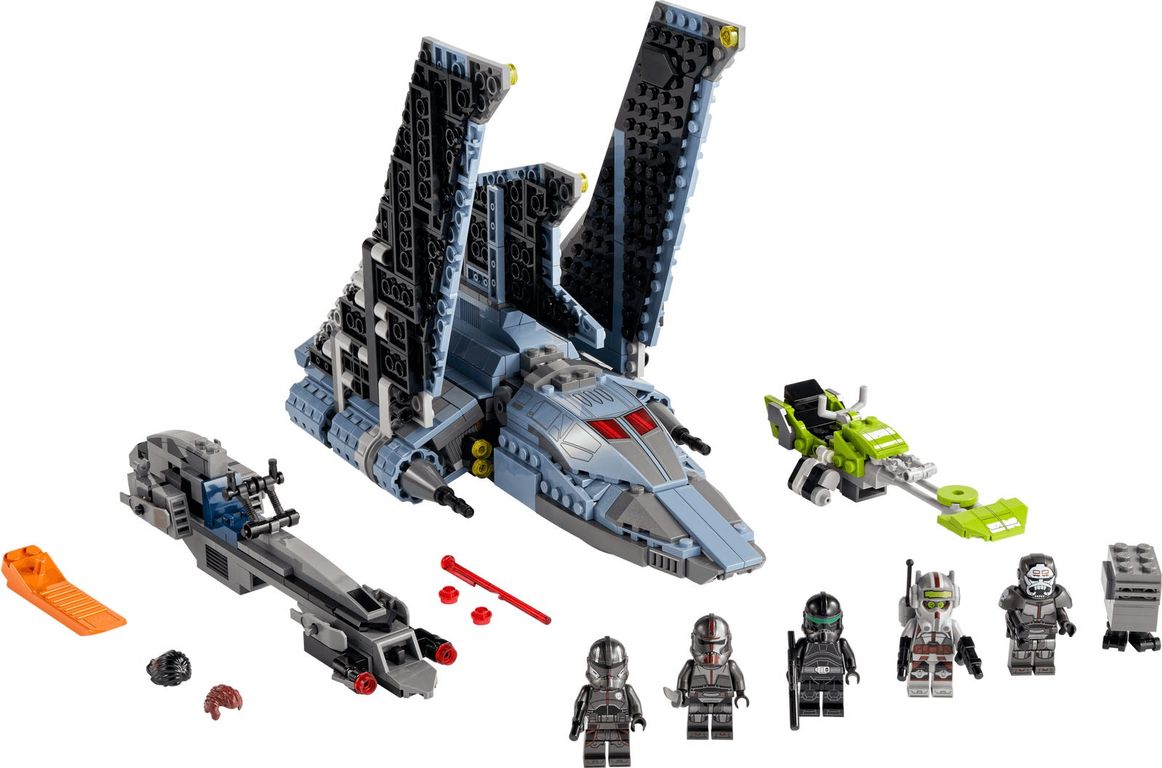 LEGO® Star Wars The Bad Batch™ Attack Shuttle components