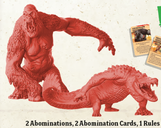 Zombicide: Undead or Alive – Abominape vs Crocosaur miniatures