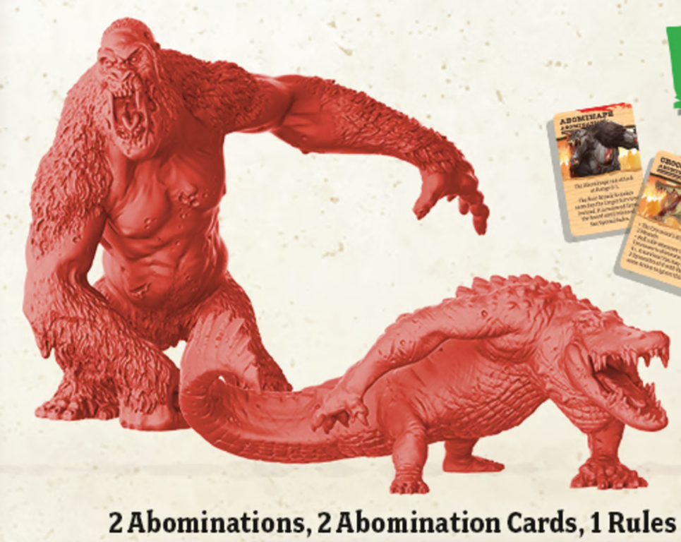 Zombicide: Undead or Alive – Abominape vs Crocosaur miniaturen