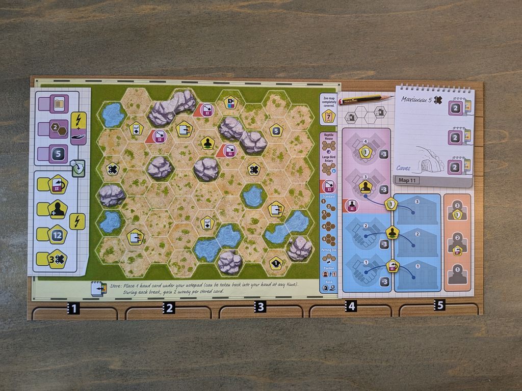 Ark Nova: Zoo Map Pack 2 game board