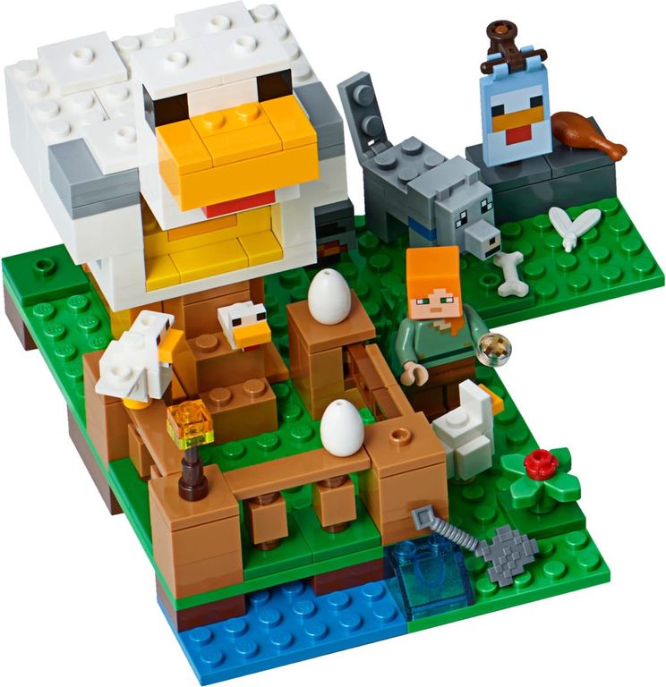 LEGO® Minecraft Het kippenhok componenten