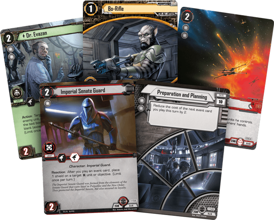 Star Wars: The Card Game - A Wretched Hive cards