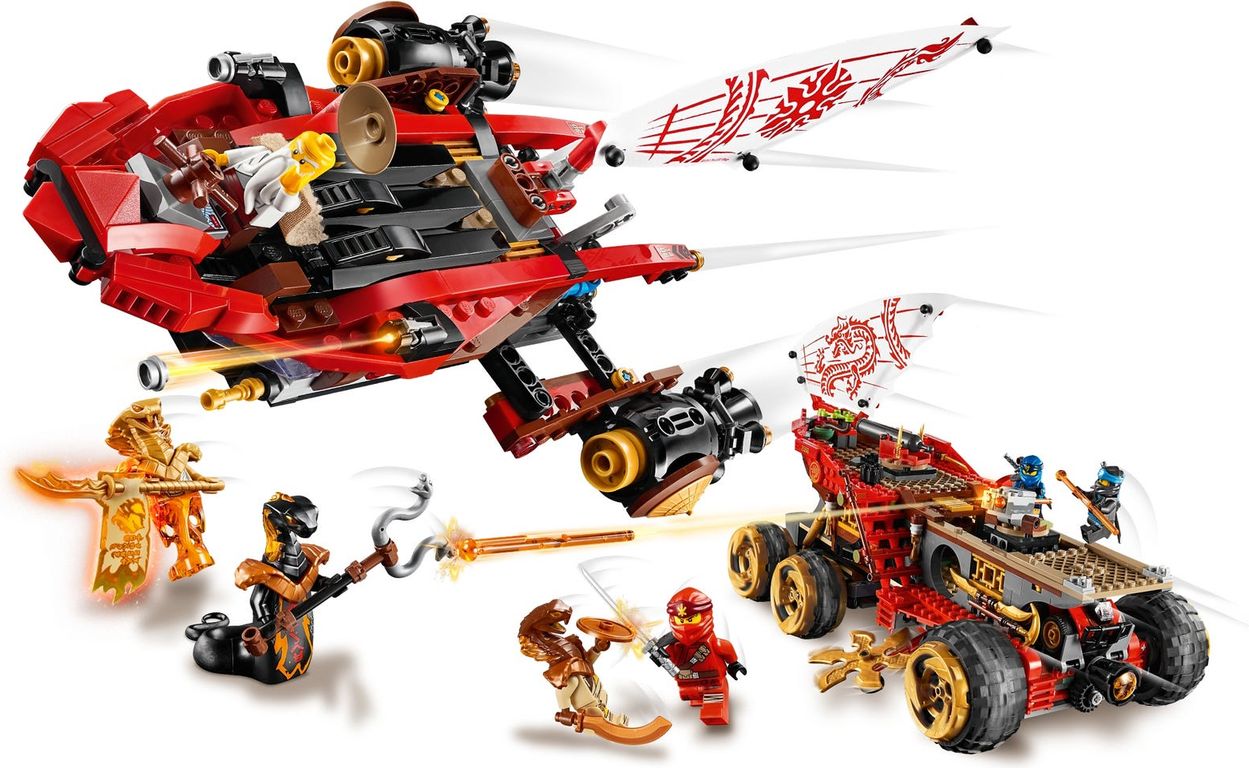 LEGO® Ninjago Navío de Tierra jugabilidad