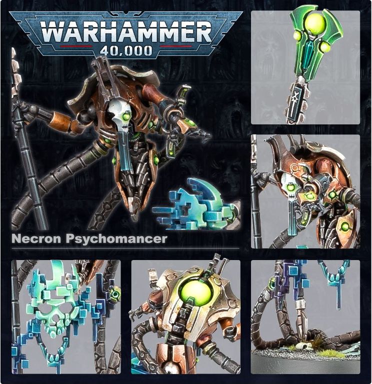 Necrons Psychomancer achterkant van de doos