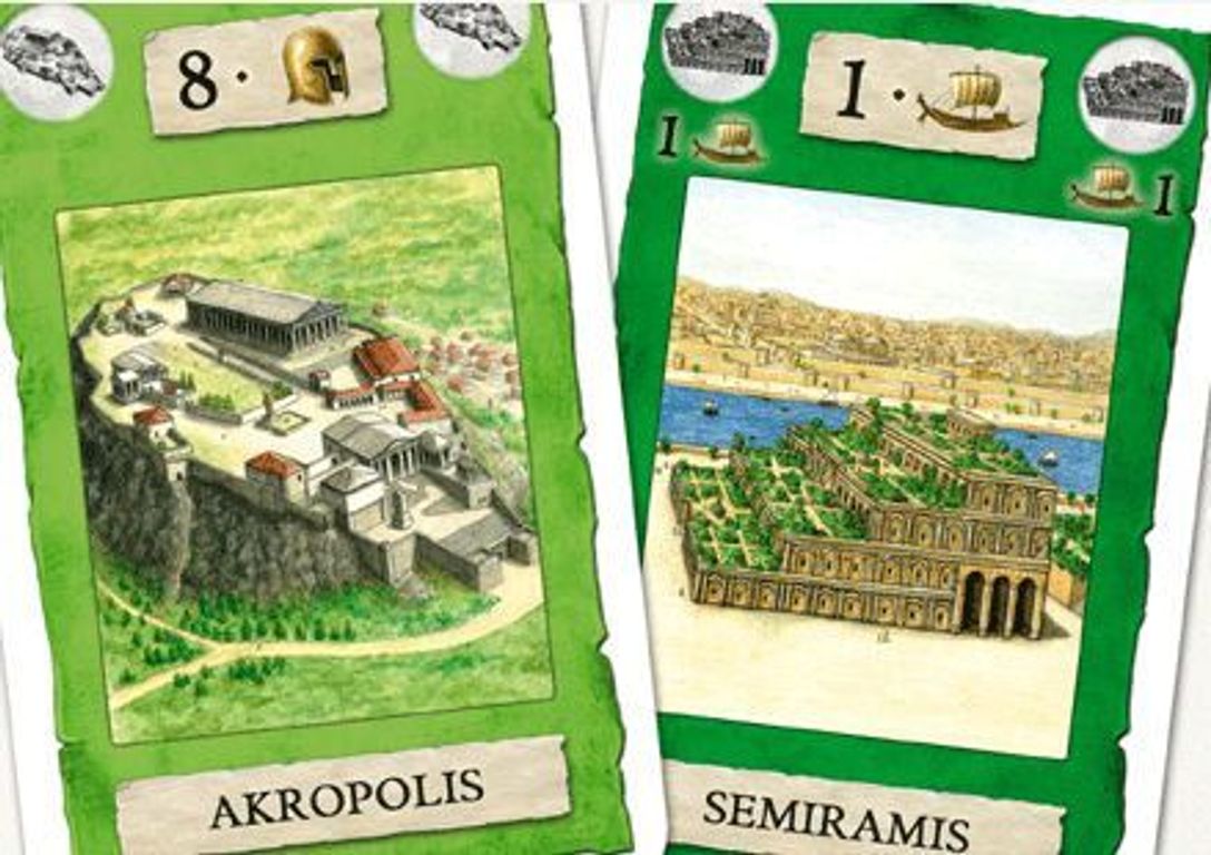 Monuments: Wonders of Antiquity cartes