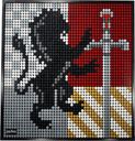 LEGO® Art Harry Potter™ Hogwarts™ Crests componenten