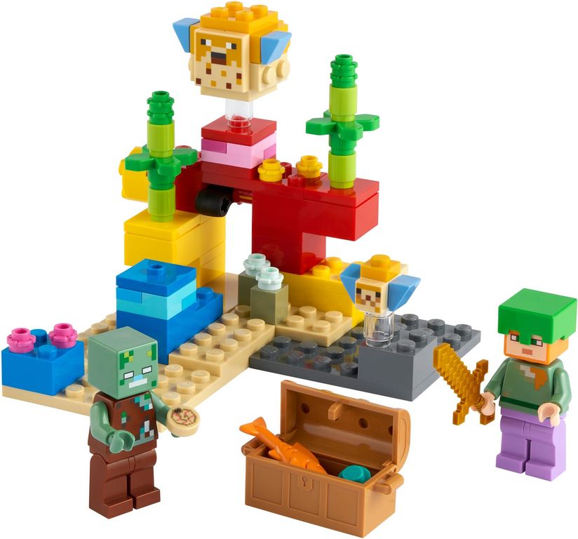 LEGO® Minecraft The Coral Reef components