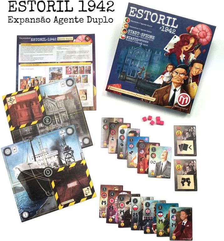 City of Spies: Double Agent expansion componenten