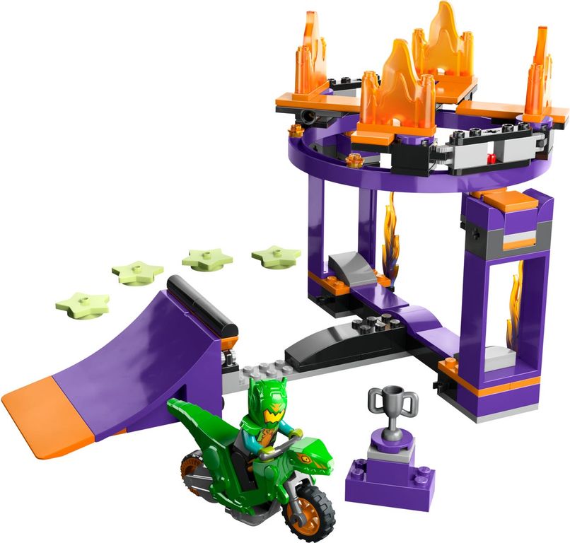 LEGO® City Dunk Stunt Ramp Challenge components