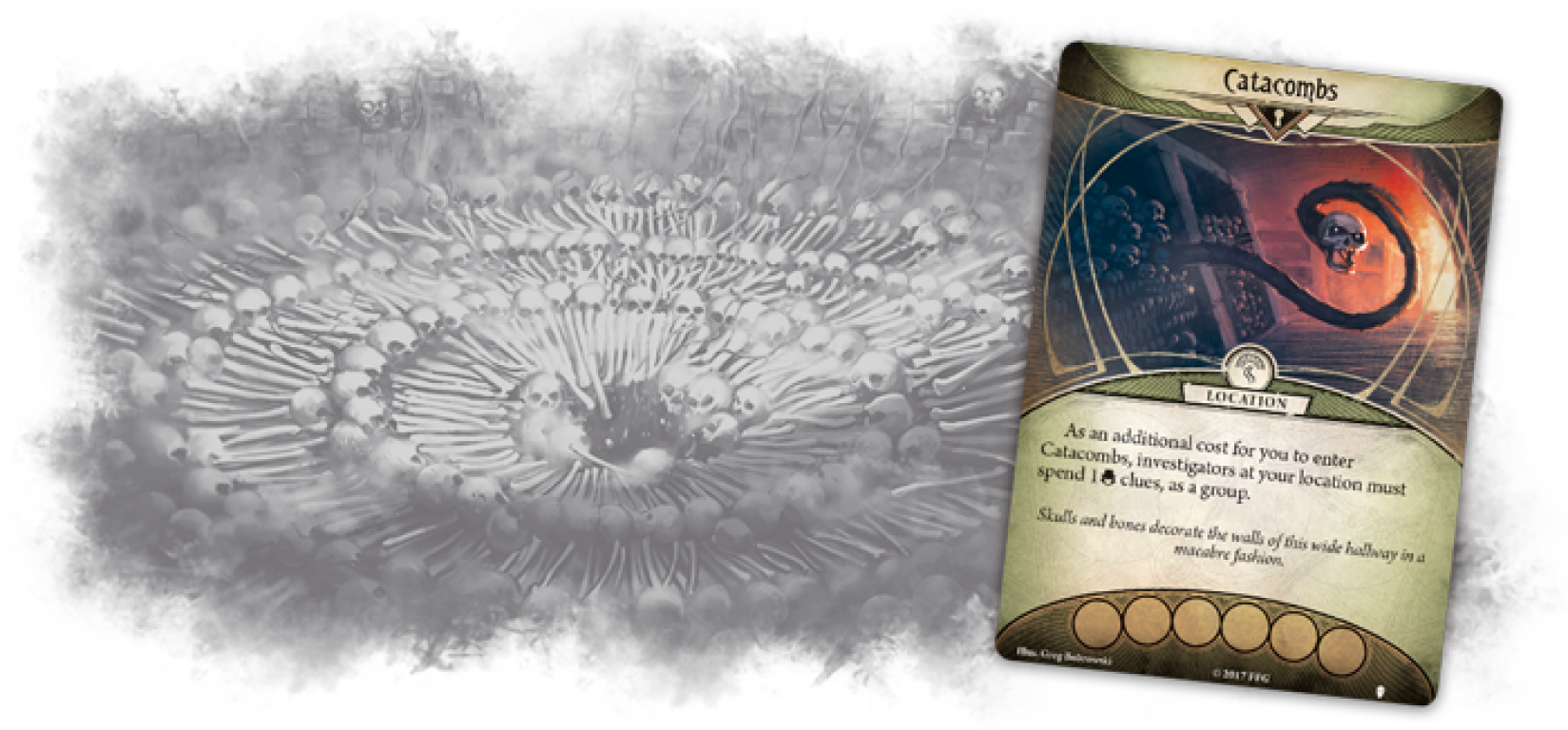 Arkham Horror: The Card Game – The Pallid Mask: Mythos Pack Catacombs kaart