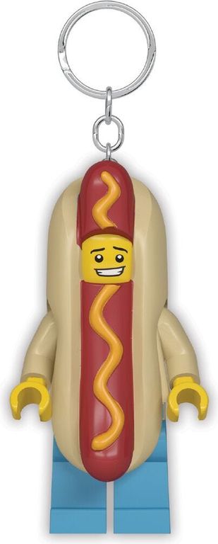 LEGO® Minifigures Mann im Hotdog-Kostüm – Schlüsselanhänger mit Licht minifiguren