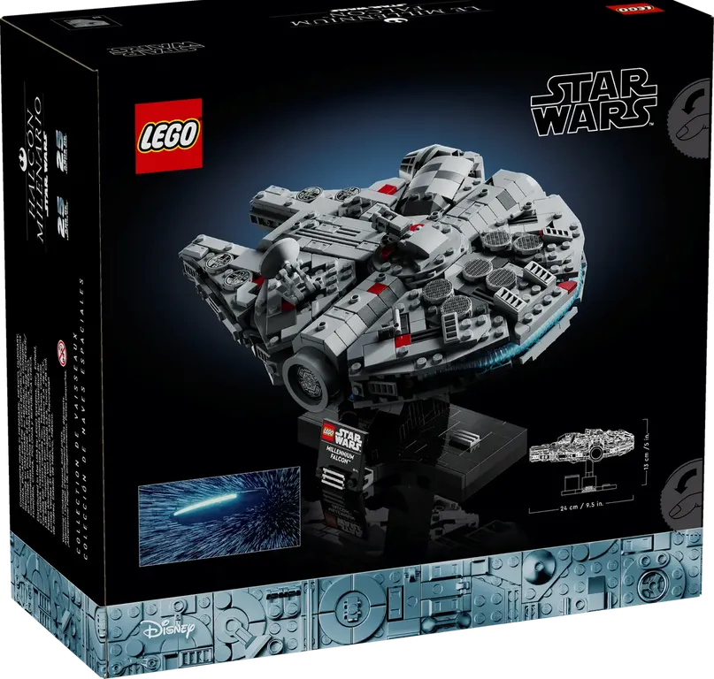 LEGO® Star Wars Millennium Falcon achterkant van de doos