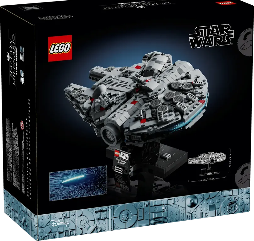 LEGO® Star Wars Halcón Milenario parte posterior de la caja