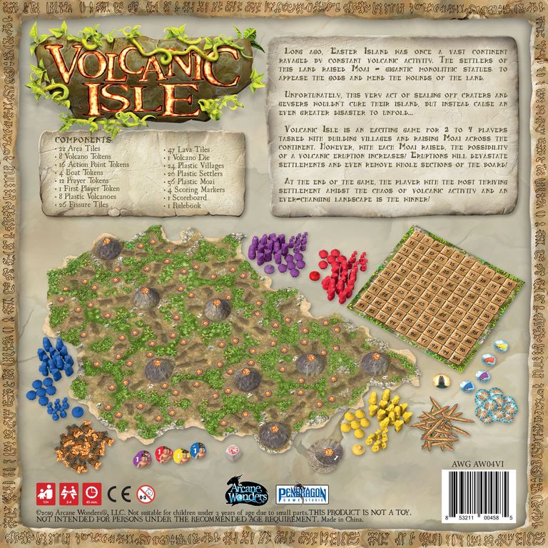 Volcanic Isle back of the box