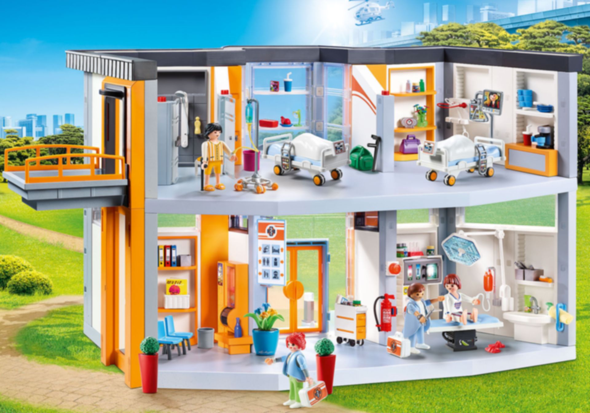 Playmobil® City Life Groot Ziekenhuis Met Inrichting speelwijze