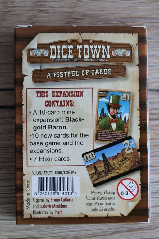 Dice Town: A Fistful of Dollars back of the box
