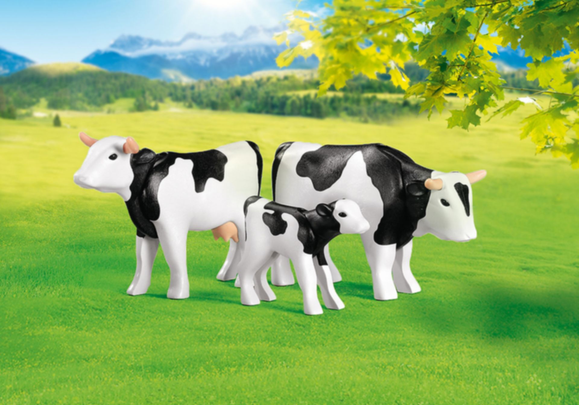 Adelaide Mail Smederij 2 Zwarte koeien met kalfje kopen aan de beste prijs - PlaymoFinder