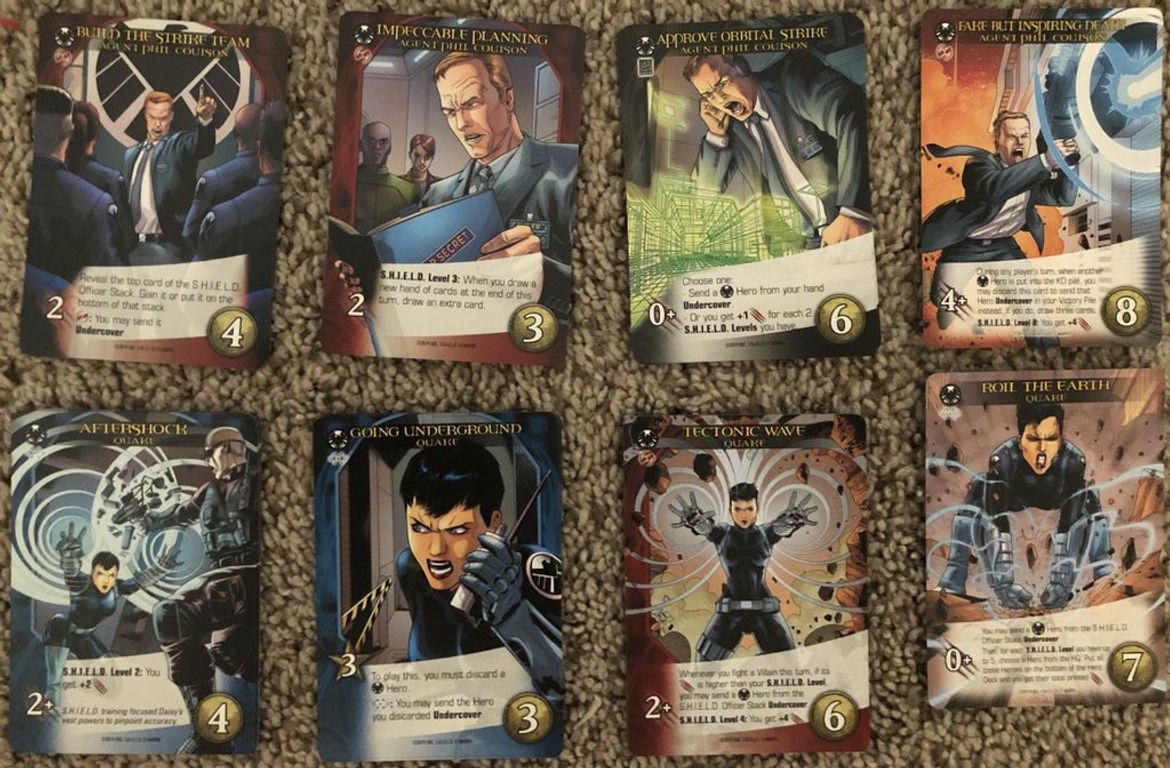 Legendary: A Marvel Deck Building Game – S.H.I.E.L.D. kaarten