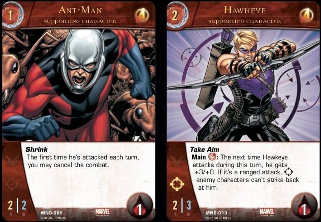 Vs System 2PCG: The Marvel Battles cartes