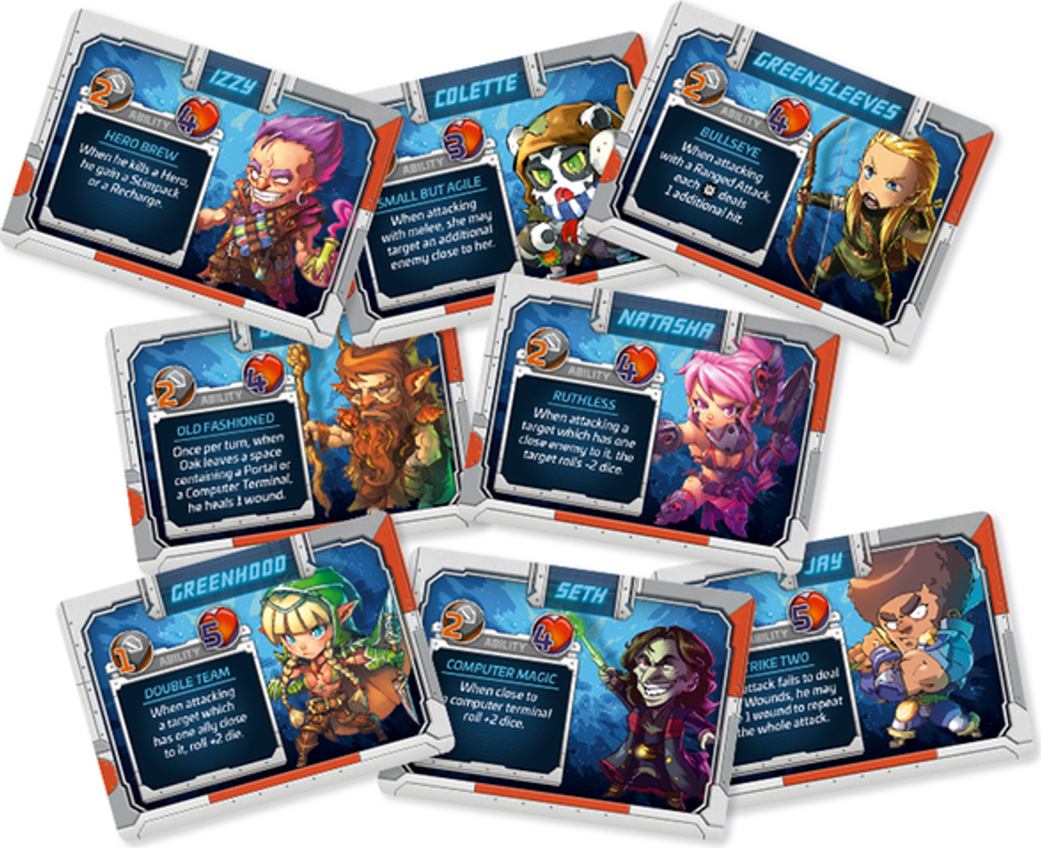 Starcadia Quest: Showdown cartes