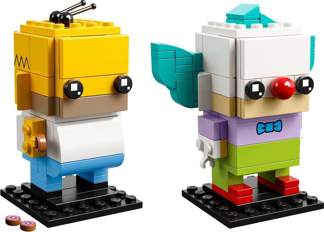 LEGO® BrickHeadz™ Homer Simpson und Krusty der Clown komponenten