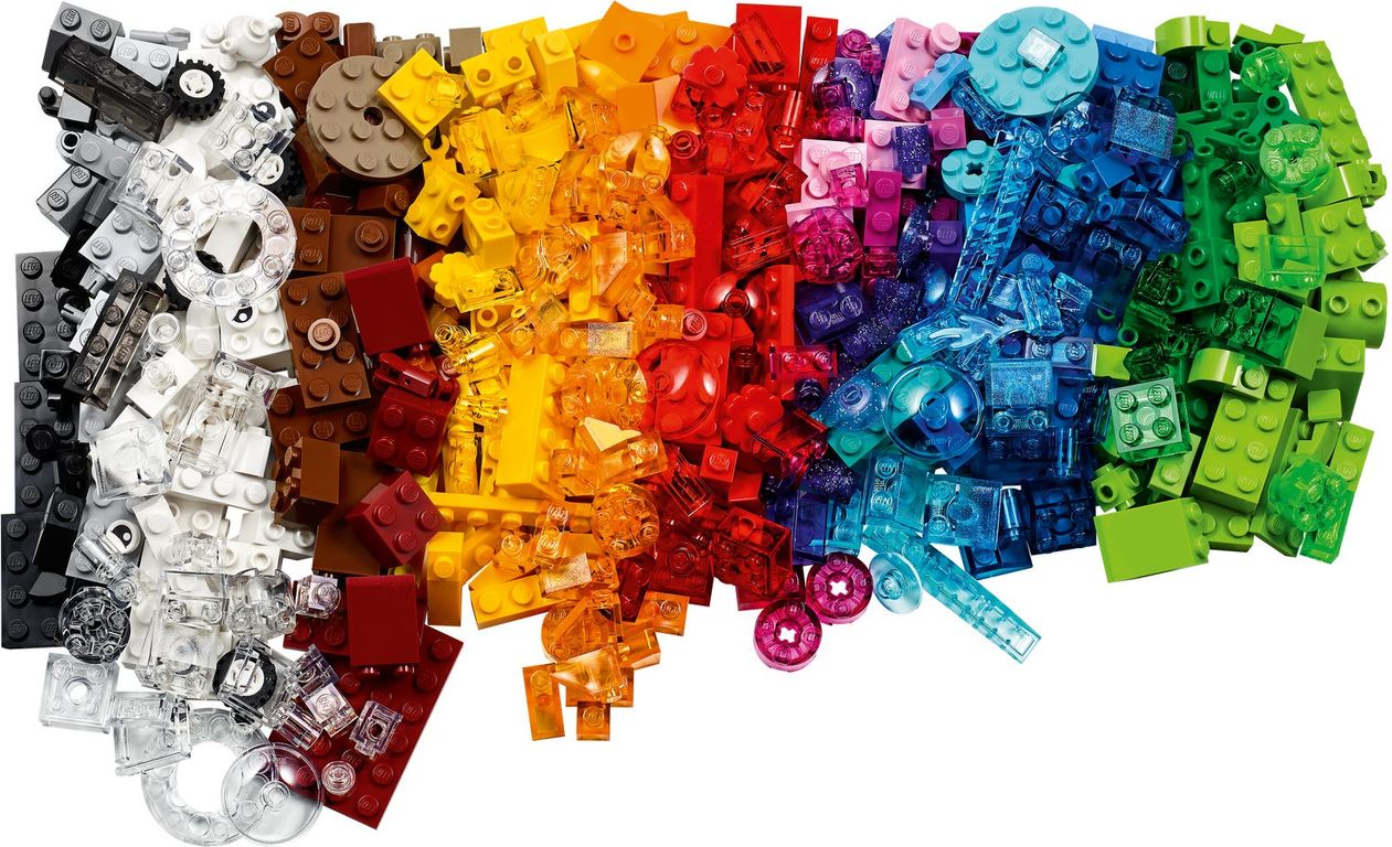 LEGO® Classic Ladrillos Creativos Transparentes partes