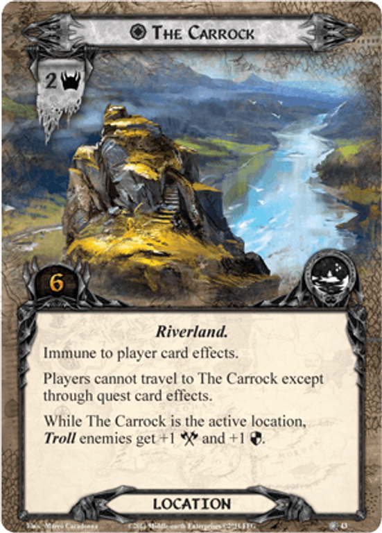 Le Seigneur des Anneaux: Le Jeu de Cartes - Conflit au Carrock The Carrock carte